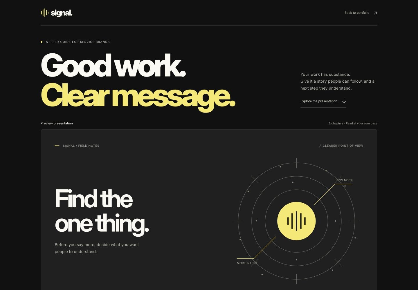 Designeksempel: Signal. VSL og leadsider.